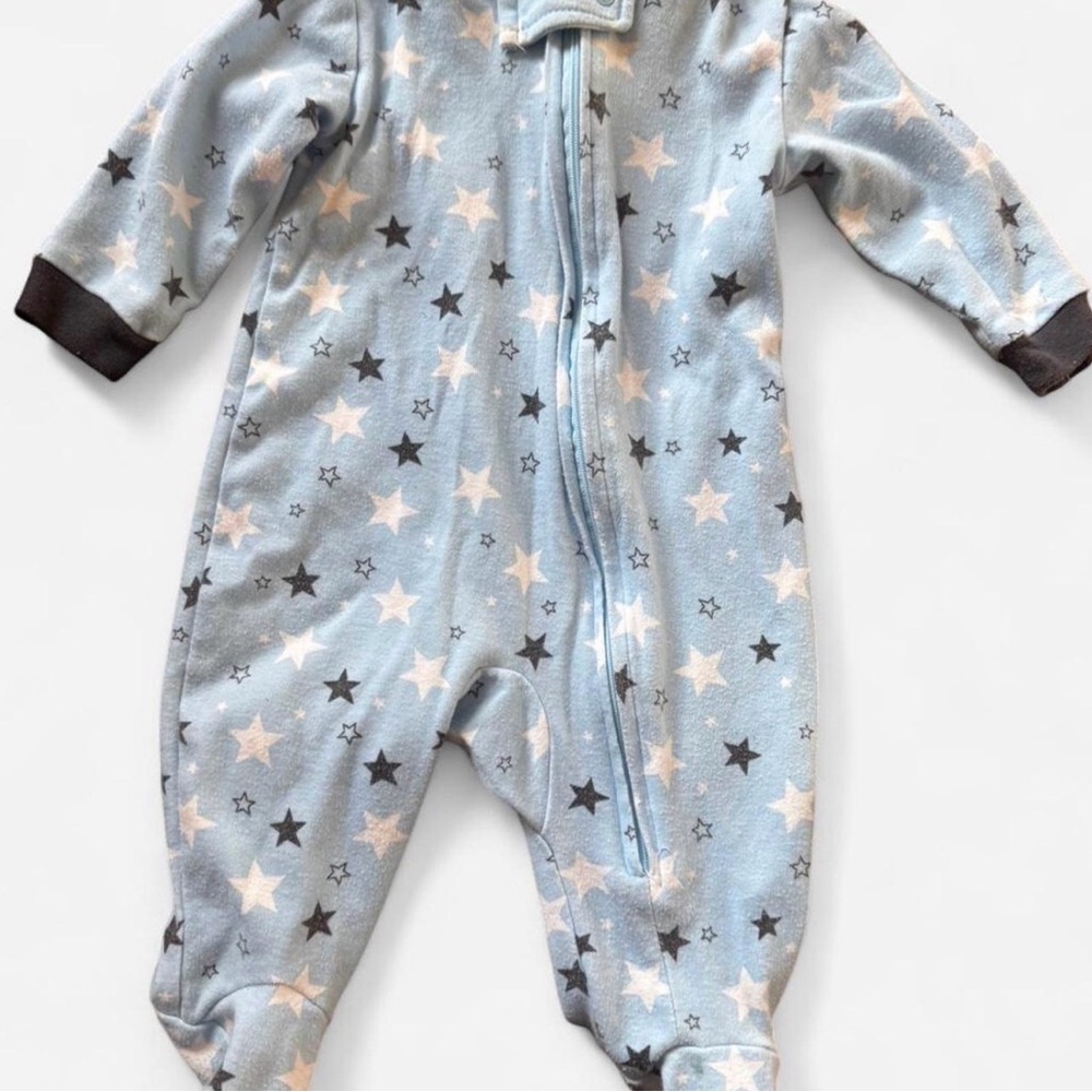 Starry Blue Baby Onesie Footie Pajamas 0-3 months